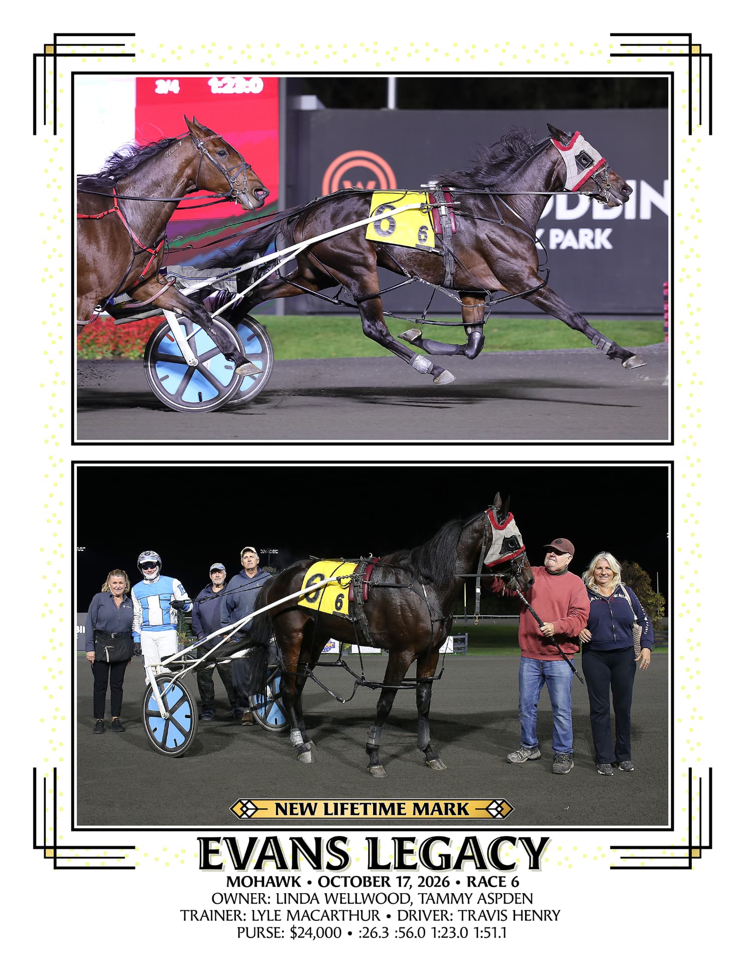 Finished Woodbine Photos split print